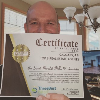 We were rated in the Top 3 best Realtors in Calgary. That's me with a big smile on my face :)