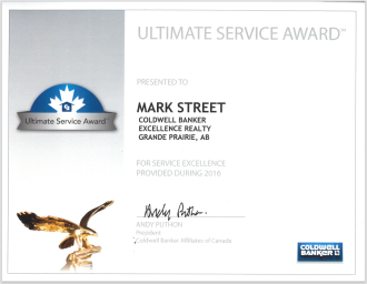 2016 Coldwell Banker Ultimate Service Award