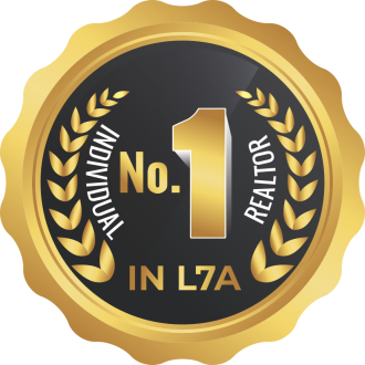 No.1 Individual Realtor In L7A Postal Code Award