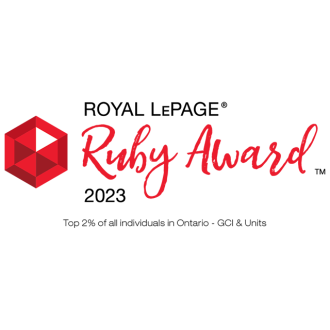 2023 Top 2% of all individual realtors in Ontario - GCI & units.