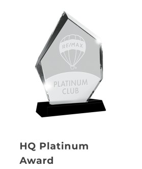 Remax Platinum Club Award 