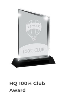 Remax 100% Club award 