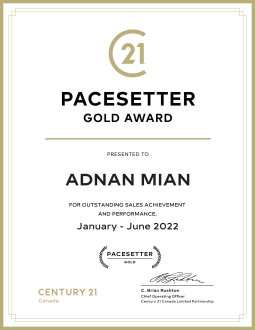 Gold Award Best In Oakville