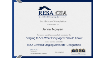 Certified Staging Advocate